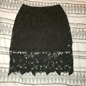 Lace Black Skirt